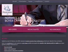 Tablet Screenshot of notaires-esquirol.com